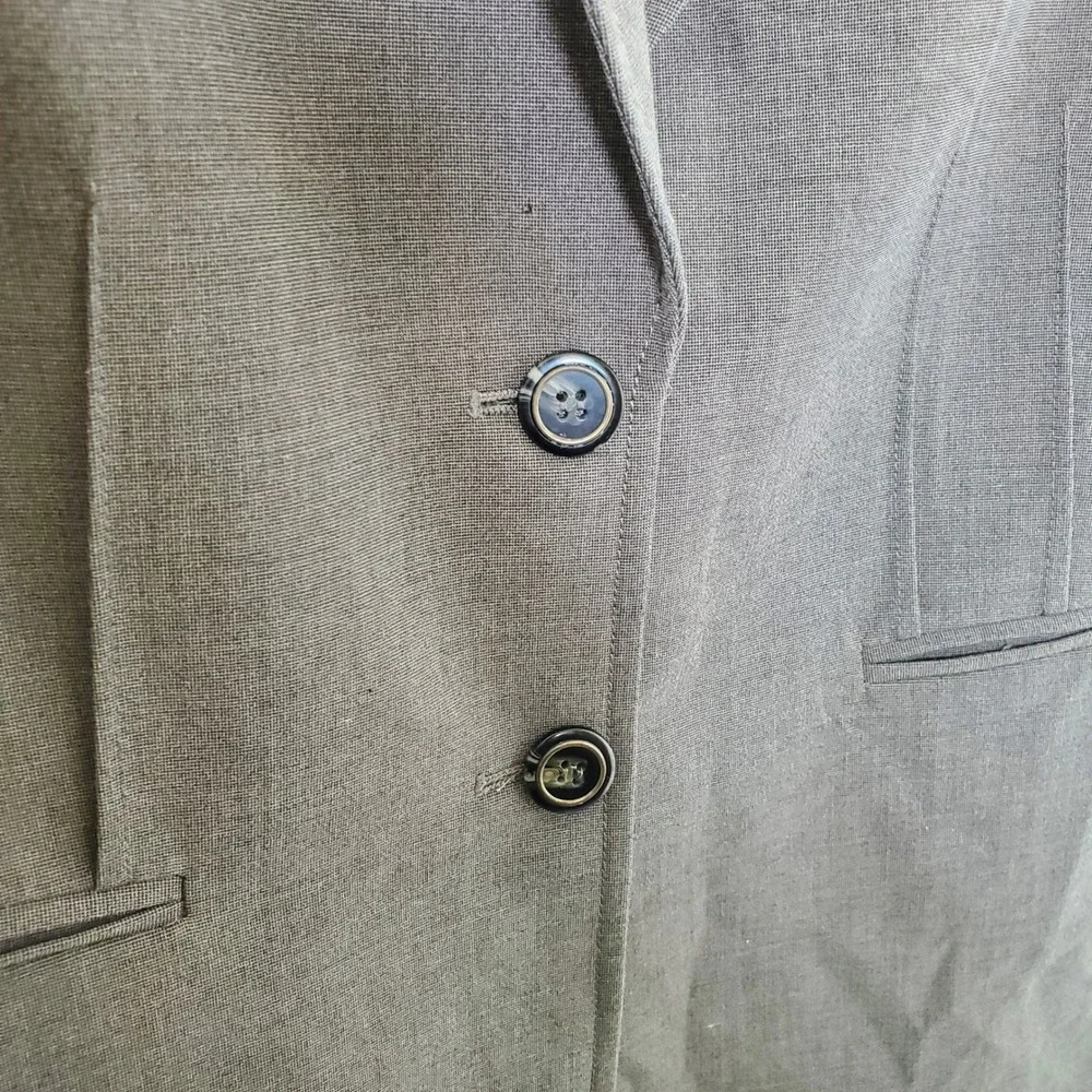 Antonio Melani Brown Two Button Notch Collar Blazer Career Jacket‎ Size 14